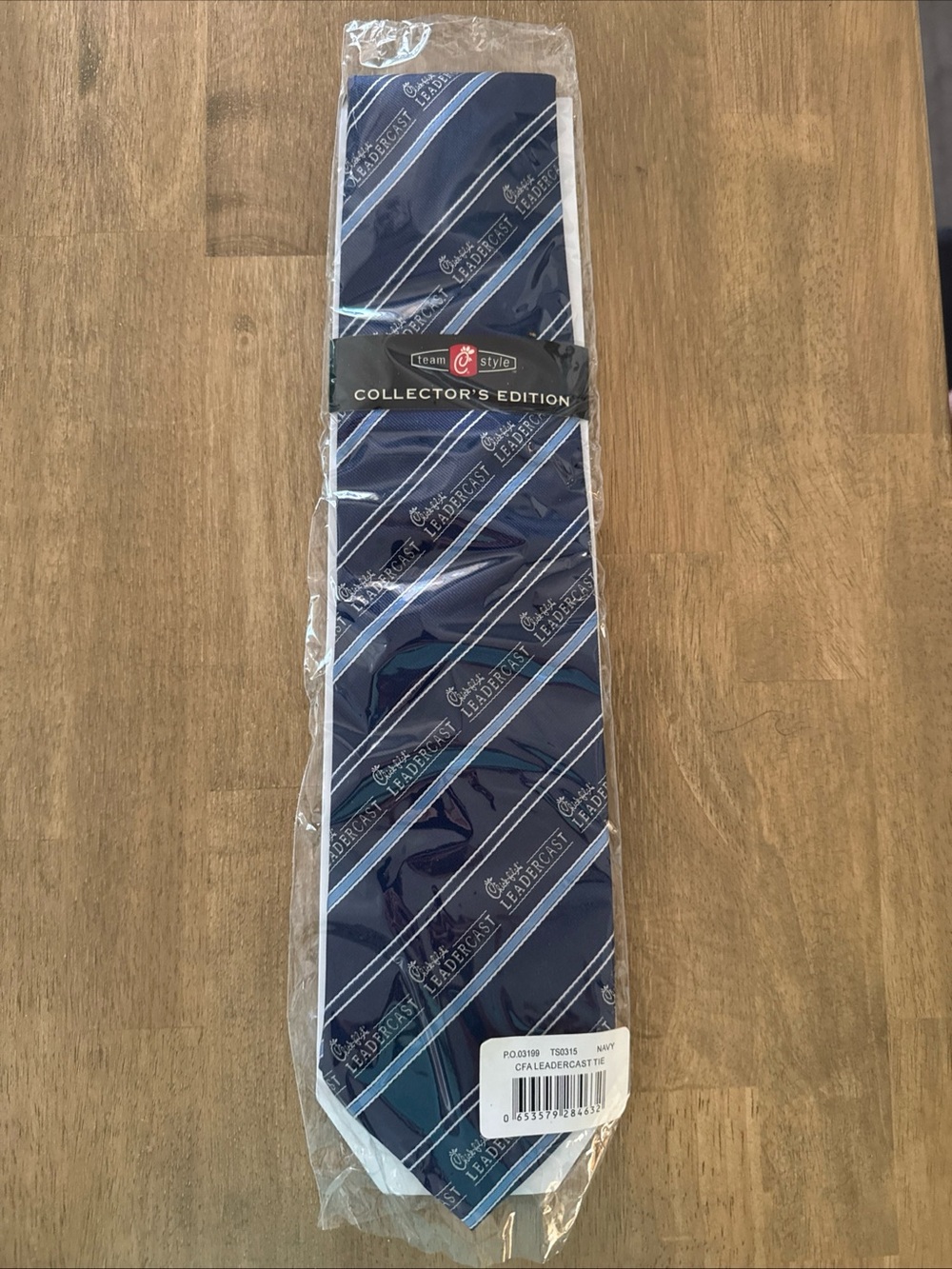 Chick-fil-A Leadercast Collector's Edition Navy Blue Striped Tie